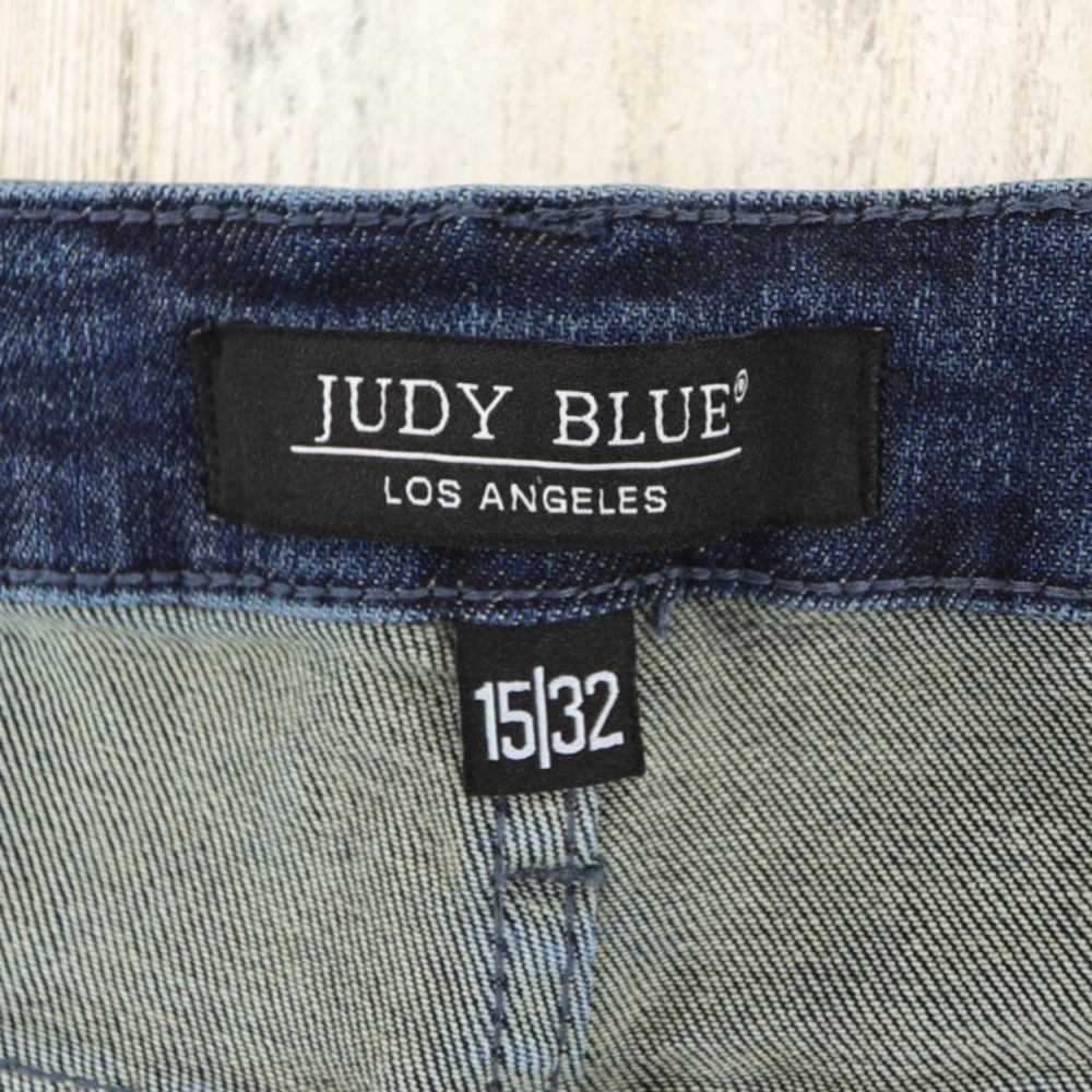 Judy Blue Jeans Womens 15 Mid Rise Tummy Control Straight Leg Stretch Denim - Picture 9 of 16